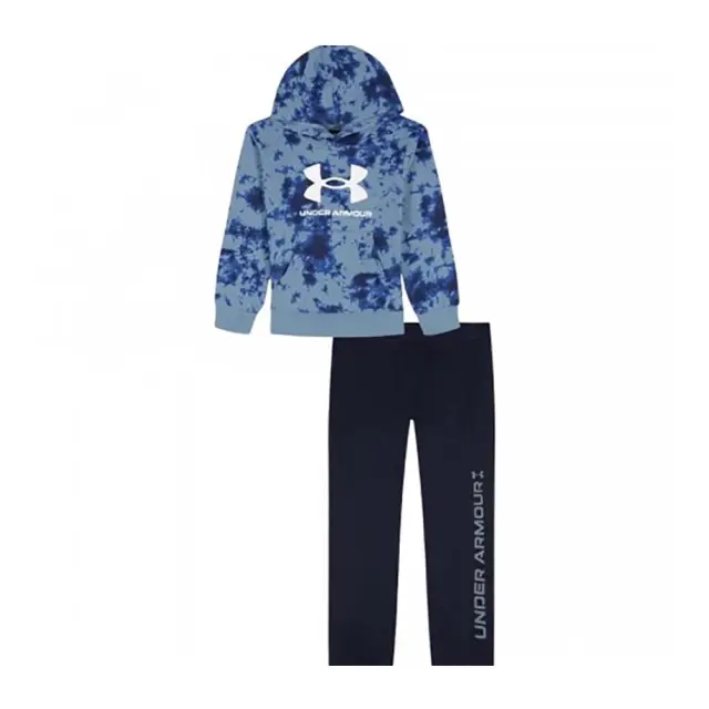 Under Armour Boy's Rival Allover Print Hoodie Set Γαλάζιο UAFII0JE-480 (Under Armour)