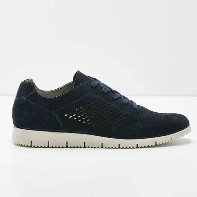 Imac Sneakers Ανδρικό δέρμα Nubuck Μπλέ IMA/151710 BLU/BLU - 45