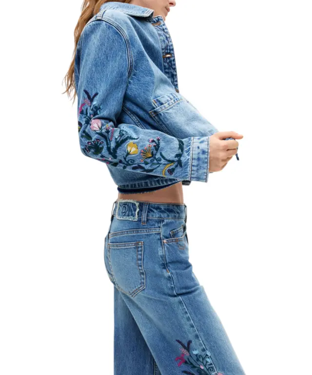 Desigual - Γυναικείο Τζιν Παντελόνι Bridget 26WWDD16-5053 Μπλε 3