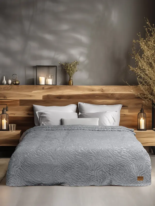 Κουβέρτα γούνινη ZANORIA GREY MADI μονή: 160 x 220 εκ.