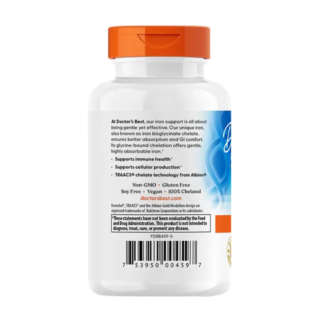Doctor's Best High Absorption Iron 27 mg 3