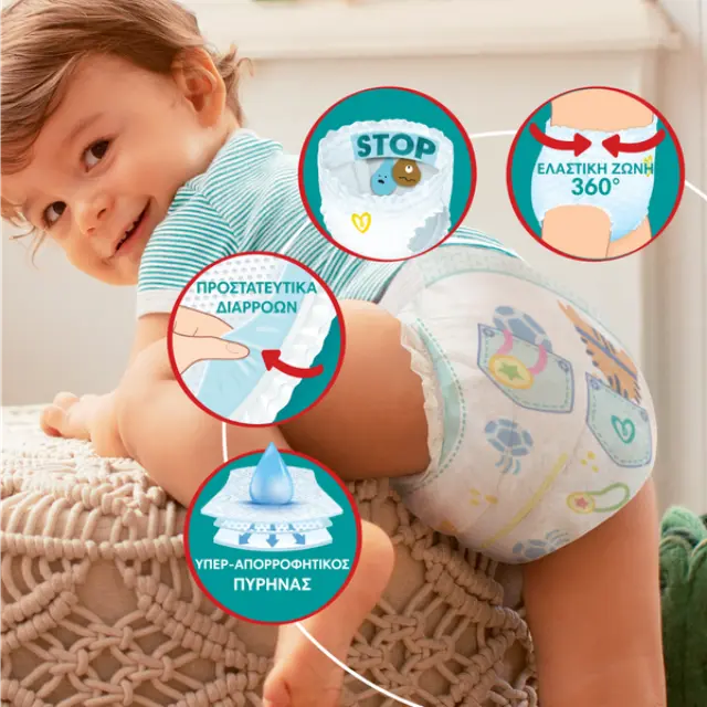 Pampers Pants Monthly Πάνες Βρακάκι No. 5 για 12-17kg, 152τμχ 3