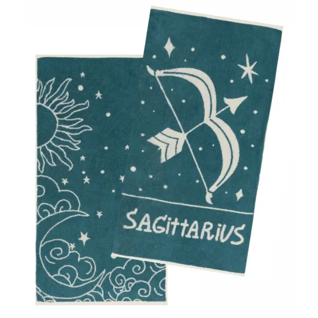 Σετ Πετσέτες Προσώπου 2 Τεμαχίων Kentia Zodiac-Sagitarius 50x90