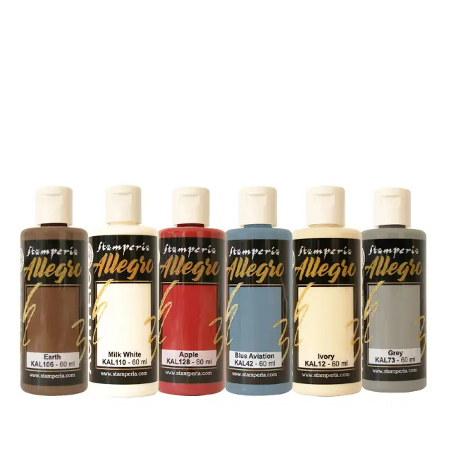 Χρώματα ακρυλικά Allegro σετ 6 τεμ. 59ml, A new Beginning