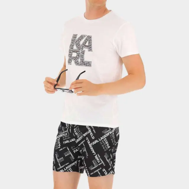 Μαγιό Σορτς Karl Lagerfeld KL21MBM14 Μαύρο - S 3