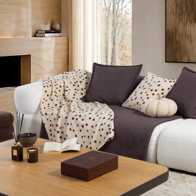 Κουβερτάκι Καναπέ Trust 130x180 Nef Nef Homeware, 100% ΠΟΛΥΕΣΤΕΡΑΣ - BEIGE (040942) 2