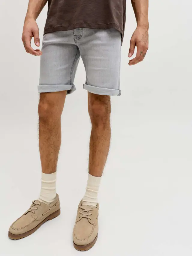 JJIRICK JJORIGINAL SHORTS AT 999 Grey Denim 2