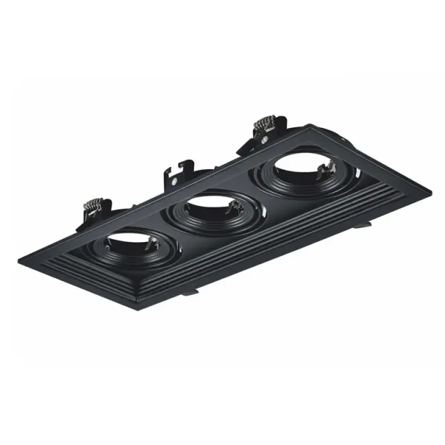 BLACK COLOR SPOT 3xGU10 130x320 / XMGU3B