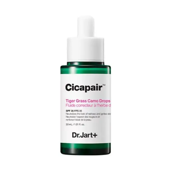 Dr.jart+ Cicapair Tiger Grass Camo Drops Καταπραϋντικό & Ενυδατικό Serum Προσώπου SPF35 για Λάμψη & Ακμή 30ml