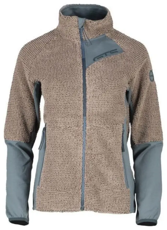 Jacket Waffle Highloft 302442L Taupe Γυναικεία Ζακέτα Fleece GTS - 302442L-64 - 40