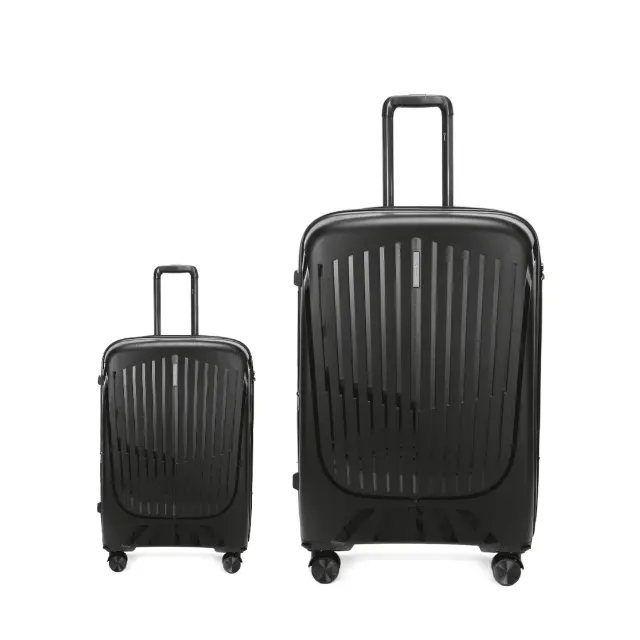 Σετ Βαλίτσες Cardinal 4005 καμπίνας μεγάλη 75,5x31,5x50 cm + 55x40x20 cm μαύρο - Large