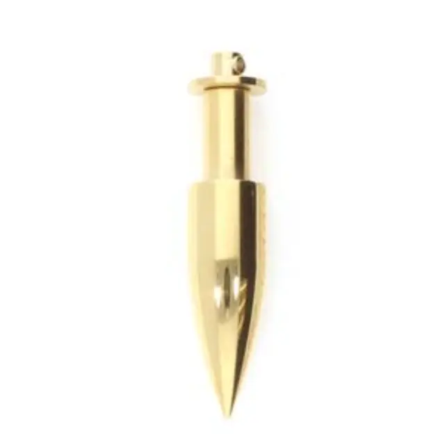 Μεταλλικό Κρεμαστό Long Bullet - 45x10mm - Ανοξείδωτο Ατσάλι - Gold Plated - 1τεμ