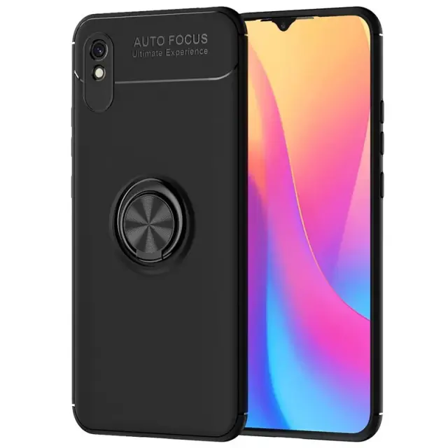 Θήκη Ancus Autofocus Shock Proof με Ring Holder για Xiaomi Redmi 9A / 9AT Μαύρο