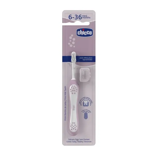 Chicco Οδοντόβουρτσα για Βρέφη (6-36m) 1τμχ - Ροζ / Λιλα (12081-00) 2