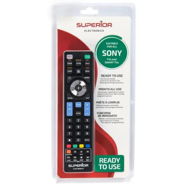Superior Τηλεχειριστήριο Αντικατάστασης για Sony Smart Black - Plug & Play (SUPTRB009) (SPRSUPTRB009) SUPERIOR ELECTRONICS 2