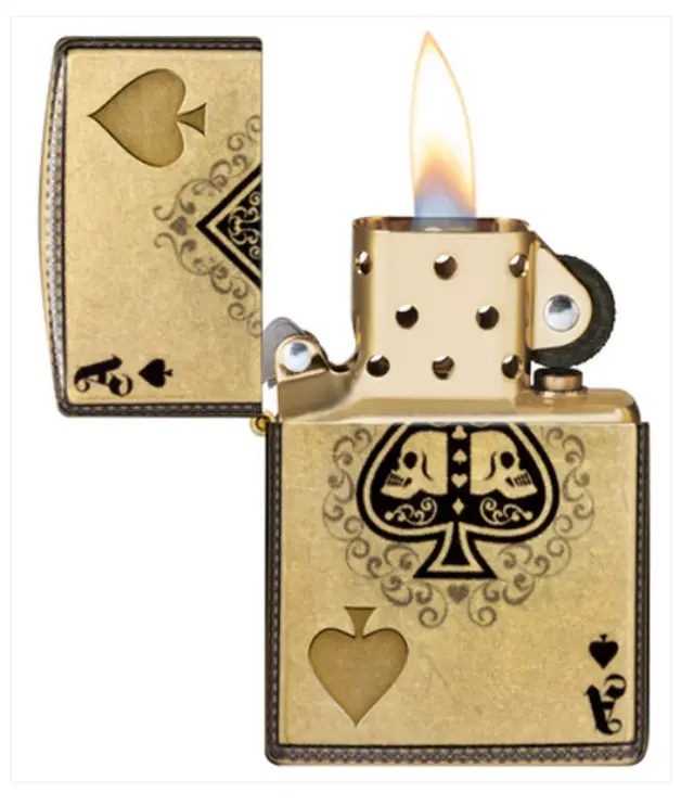 ZIPPO Αναπτήρας - Ace of Skulls (46388) 2