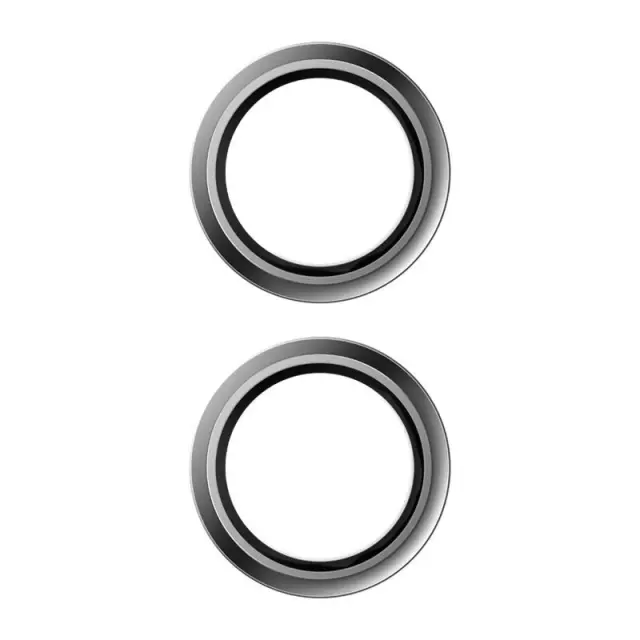 Tempered Glass Rings Hammer Glass για Τζαμάκι Κάμερας Apple iPhone 16/ 16 Plus Ασημί N70136