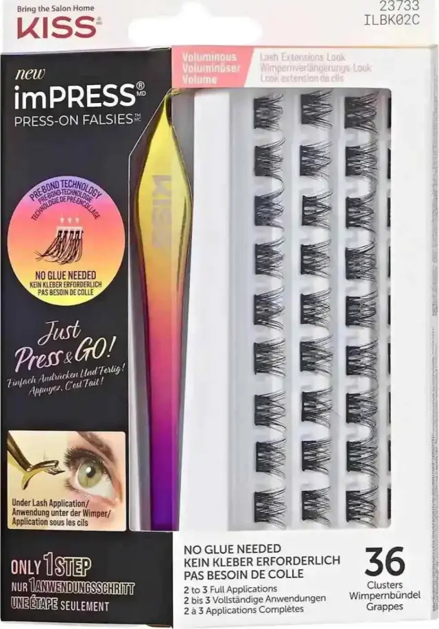 Kiss imPRESS Press-on Falsies Kit 02 Σετ Ψεύτικες Βλεφαρίδες 20 Τεμάχια - 02