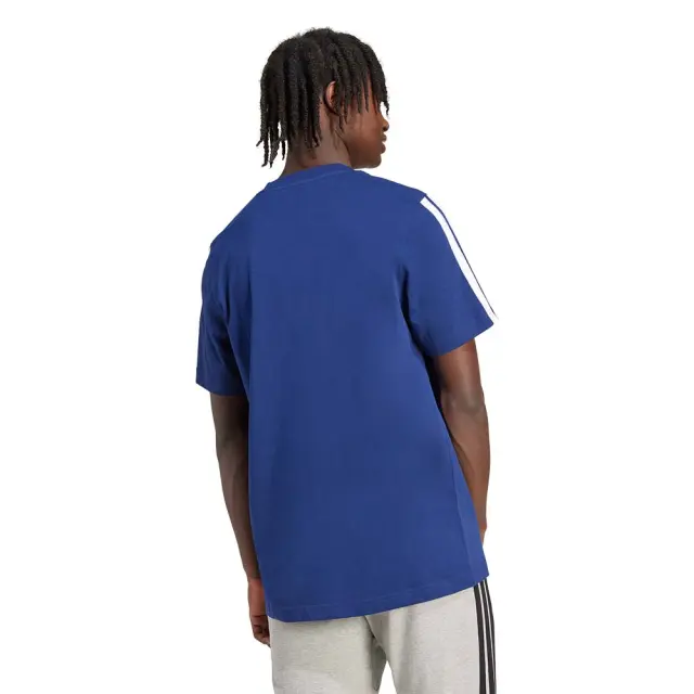 adidas Sportswear Men's 3Stripes Single Jersey T-Shirt Μπλε Σκούρο JV6785 (adidas Sportswear) - Small 2