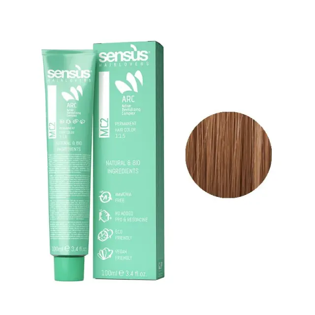 Sensus MC2 Permanent Hair Color 7.43 Golden Copper Blonde 100ml - (μόνιμη βαφή χωρίς αμμωνία χάλκινο ξανθό ντορέ)