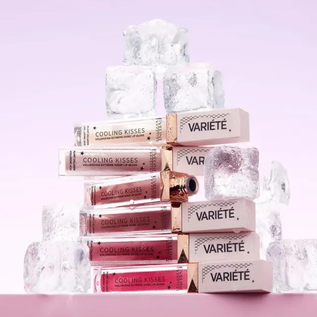 Eveline Variete Cooling Kisses Lip Gloss Increasing 01 Ice Mint 6.8ml 2