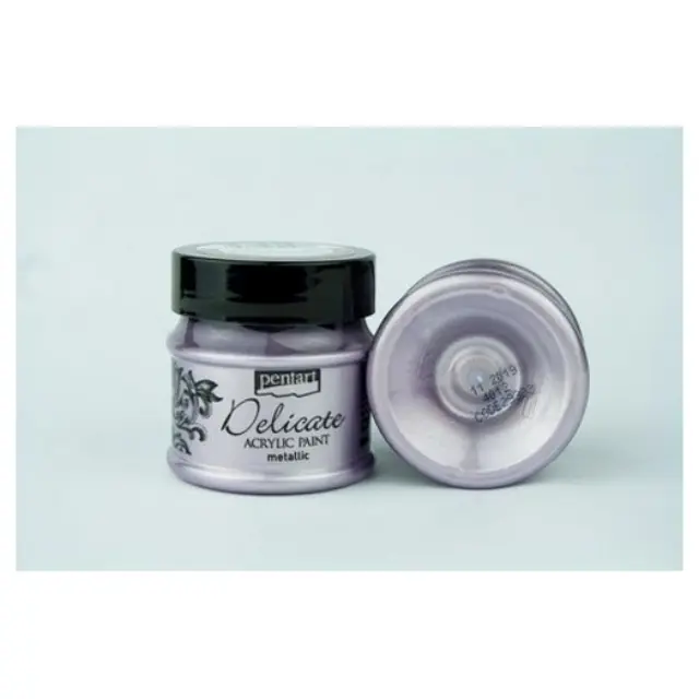 Delicate acrylic paint metallic 50ml Pentart - Purplish Silver
