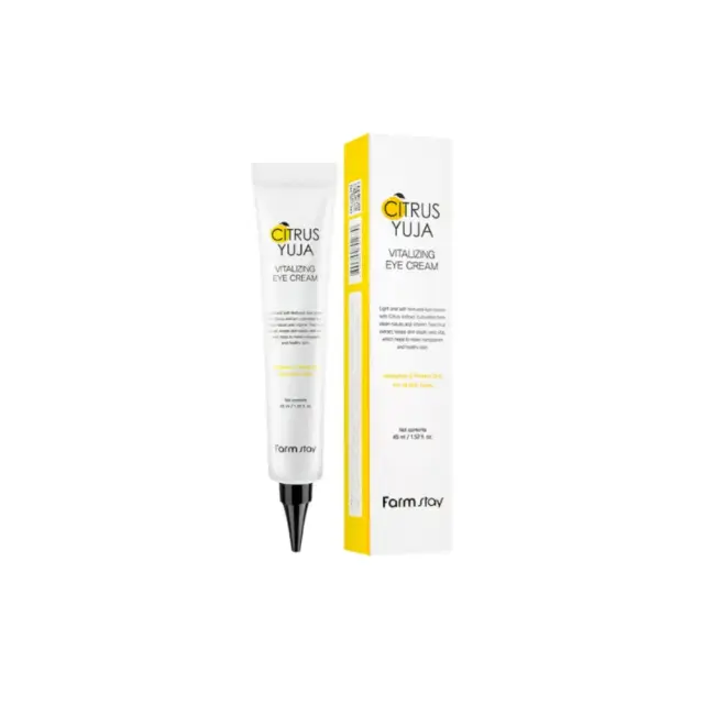 FarmStay Citrus Yuja Rolling Eye Serum Ματιών με Βιταμίνη C, 25ml