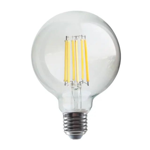 LED FILAMENT E27 G95 12W 2700K 230V AC 1540LM RA80 30000H 360° / PALA9512WW