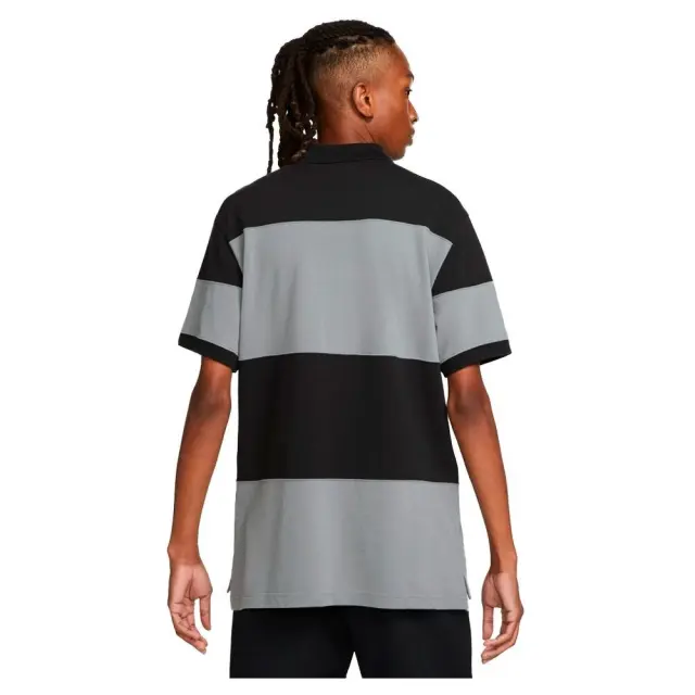 Nike Sportswear Polo Essential T-Shirt (DM6950-010) - Μαύρο-Γκρί 2