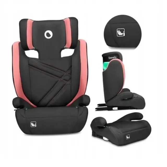 Κάθισμα αυτοκινήτου Lionelo Hugo Isofix i-Size Baby Pink (15-36 kg)100-150cm