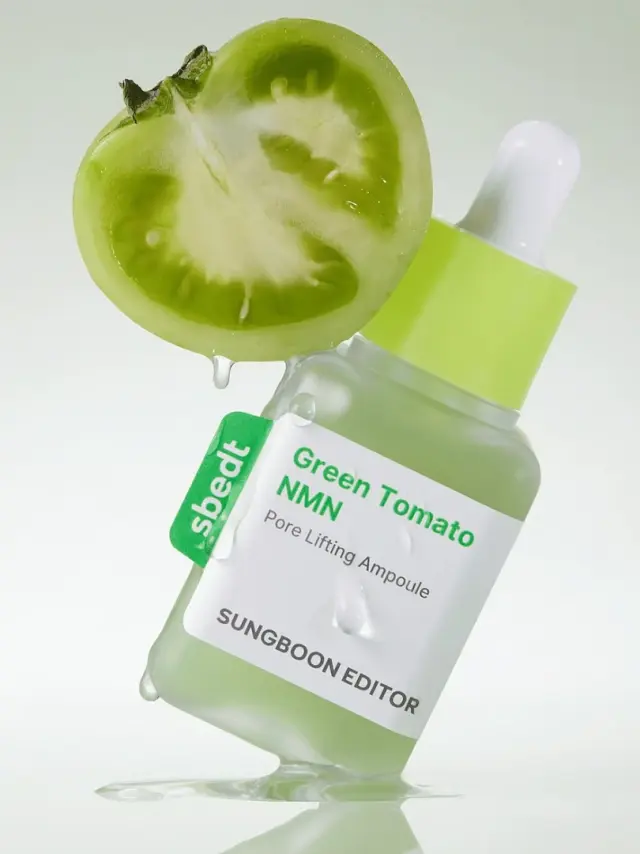 Sungboon Editor Green Tomato NMN Pore Minimizing Lifting Ampoule Προσώπου Αντιμετώπιση Διευρυμένων Πόρων και της Περίσσειας Σμήγματος, 40ml 2