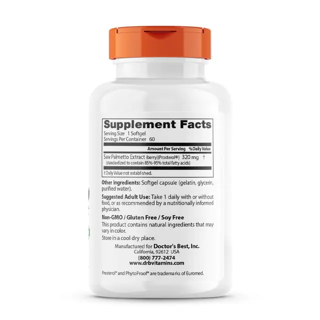 Doctor's Best Saw Palmetto Standardized Extract 320 mg 2