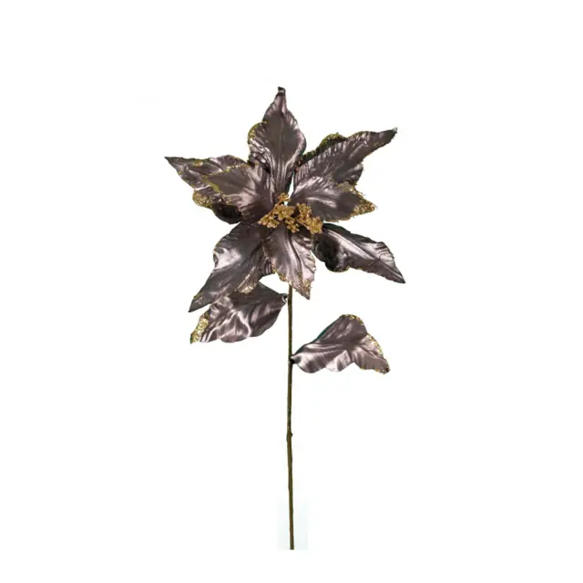 Λουλούδι Αλεξανδρινό σε μολυβί χρώμα 65cm Homeguru AX487