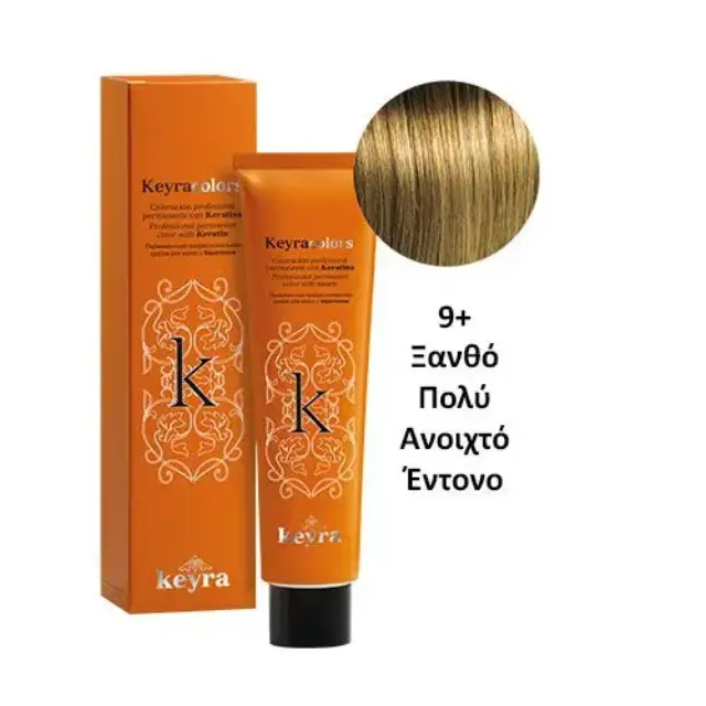 Keyra Επαγγελματική Βαφή Μαλλιών 100ml Νο9+-Ξανθό Πολύ Ανοιχτό Έντονο