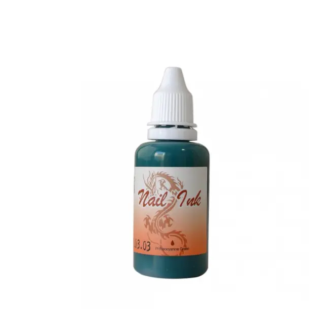 Ακρυλικό χρώμα αερογράφου Πράσινο- Airbrush Phthalocyanine Green Nail Ink 30ml OEM