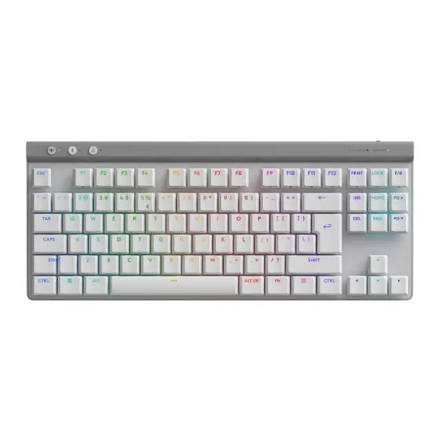 Logitech Gaming Keyboard G515 Lightspeed TKL GL Tactile Switches Wireless RGB White US-Layout (920-012539)