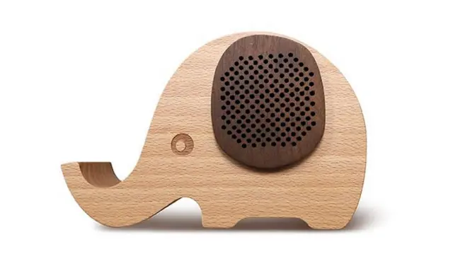 Φορητό Ηχείο Bluetooth Maxton MX30 3W RMS Καφέ με Βάση Στήριξης Κινητού, Audio-in