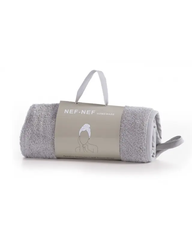 Πετσέτες Μαλλιών 61x24 Nef-Nef Homeware Sandy Grey