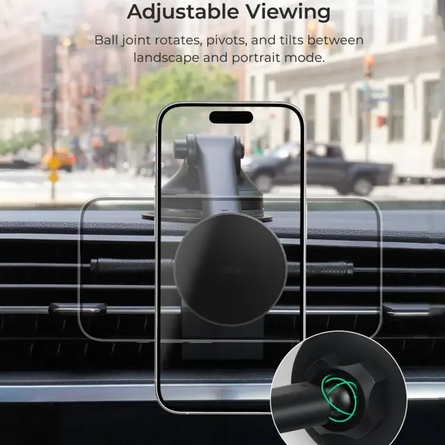iOttie iTap 3 MagSafe Dashboard & Windshield Mount with Magnetic Ring Adapter 2