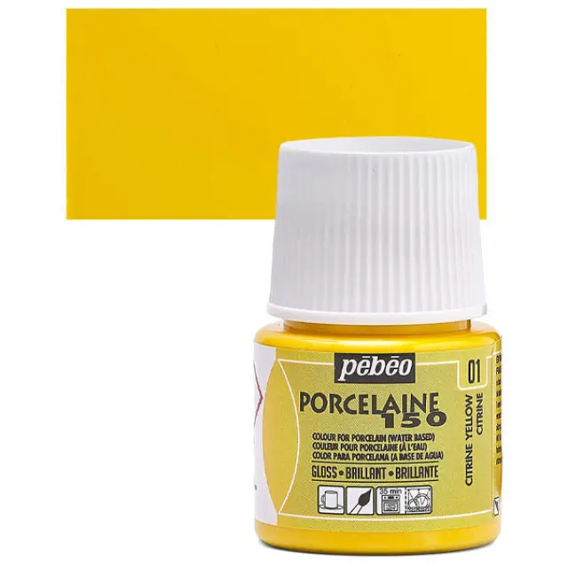 Pebeo Porcelaine 150 Σμάλτο - 01 Citrine Yellow (S/T) - 45ml
