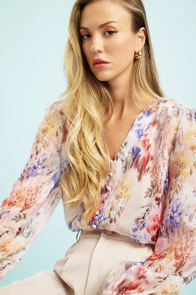 Floral & Αέρινο Πουκάμισο ITHAKI SHIRT - XS