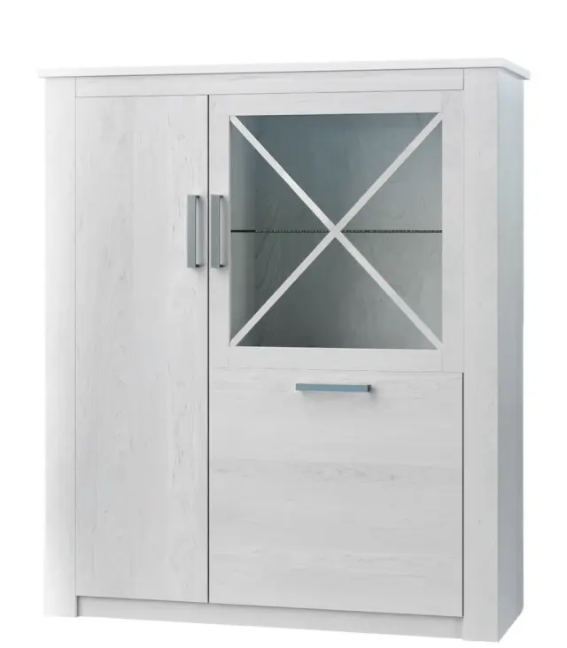 Επιδαπέδια Βιτρίνα με Γυαλί ARNETHA 113.5x37.5x143cm