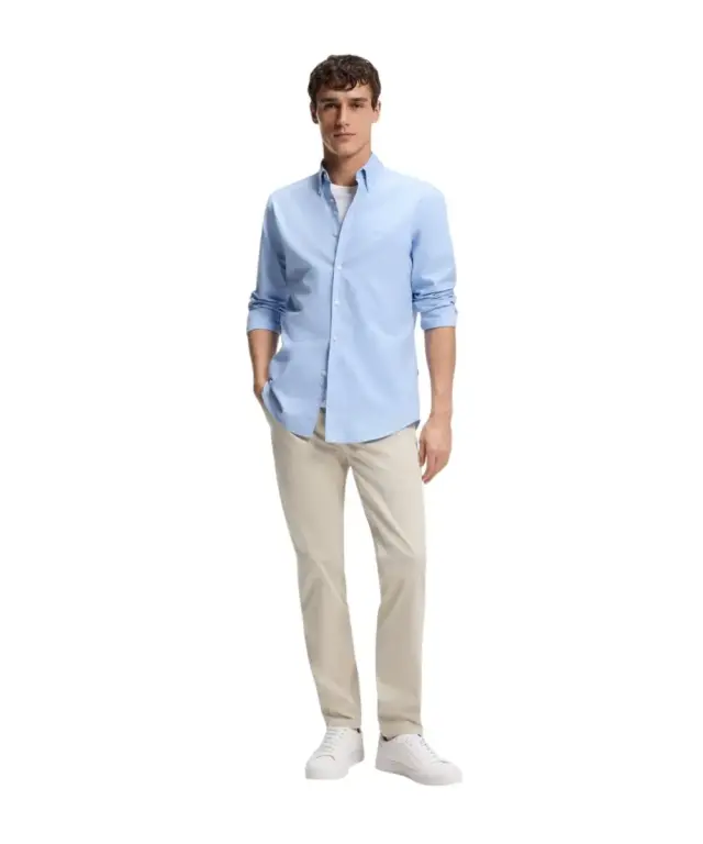 Hugo Boss - Ανδρικό Πουκάμισο Rickert_M Oxford Cotton 50519707-460 Γαλάζιο 2