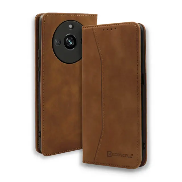 Bodycell Book Case Pu Leather Realme 11 Pro 5G / 11 Pro Plus 5G Brown
