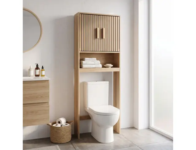 Έπιπλο μπάνιου Klaus Home Deco Factory με ράφια και διαστάσεις 60x20x166cm HD0223