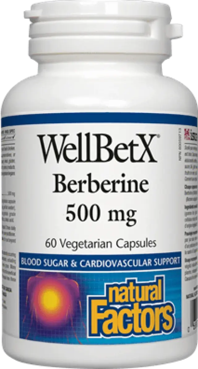 Natutal Factors WellBetX Berberine 500mg, 60 Capsules