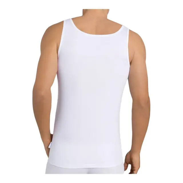 Sloggi Ανδρικό Φανελάκι Τιράντα 24/7 SH 02 Vest - Διπλό Πακέτο, Χρώμα Λευκό 3