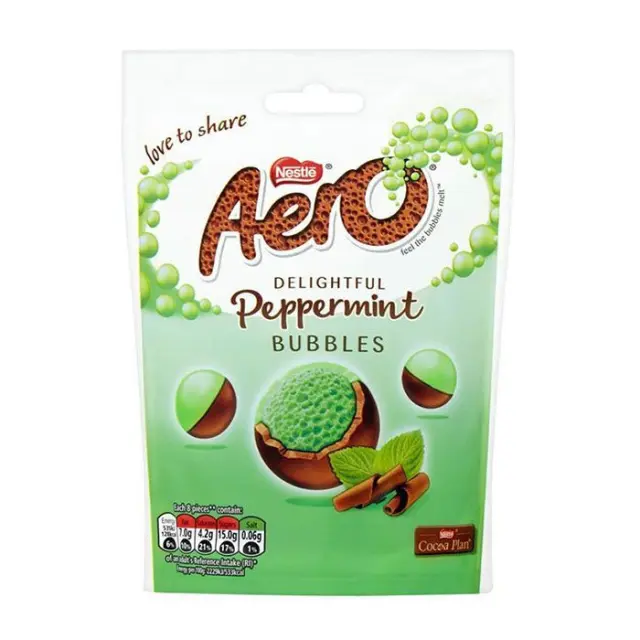 Nestle Aero Peppermint Bubbles 92gr (ΠΡΟΣΟΧΗ! Λιώνει!)