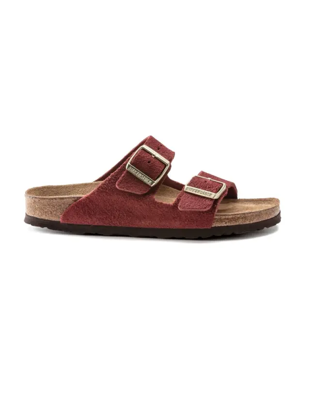 Birkenstock Πέδιλα Γυναικείο δέρμα suede Κόκκινο BIR/ARIZONA SOFT 1020869VERMOUTH - 37 3