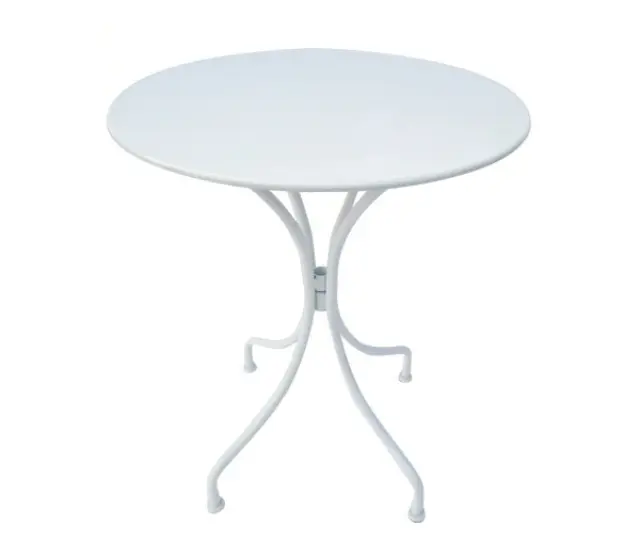 Τραπέζι PARK Μέταλλο Άσπρο D. 60 H.70cm